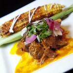 Cochinita Pibil with roasted corn