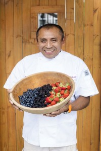 Chef Bruce and all his delicious berries